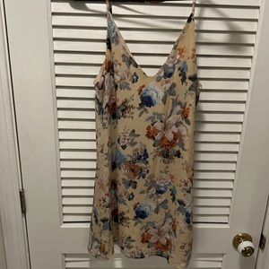 Tan floral sundress